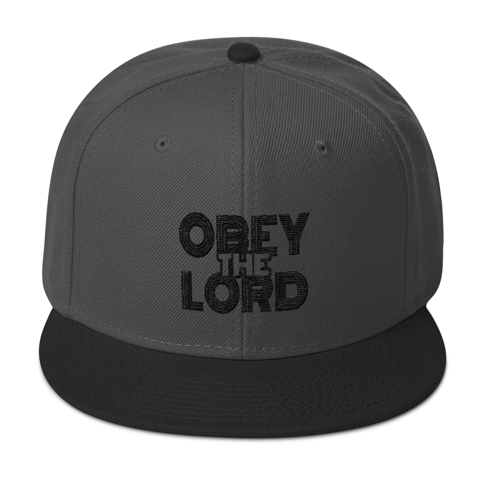 Obey the LORD Unisex Snapback Hats - Be Ye AWARE Clothing