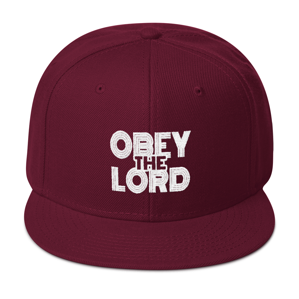 Obey the LORD Unisex Snapback Hats - Be Ye AWARE Clothing