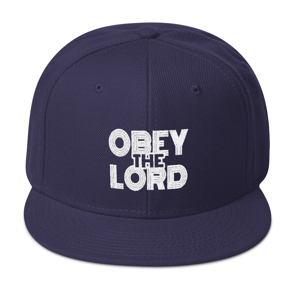 Obey the LORD Unisex Snapback Hats - Be Ye AWARE Clothing