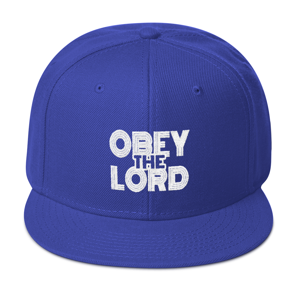 Obey the LORD Unisex Snapback Hats - Be Ye AWARE Clothing